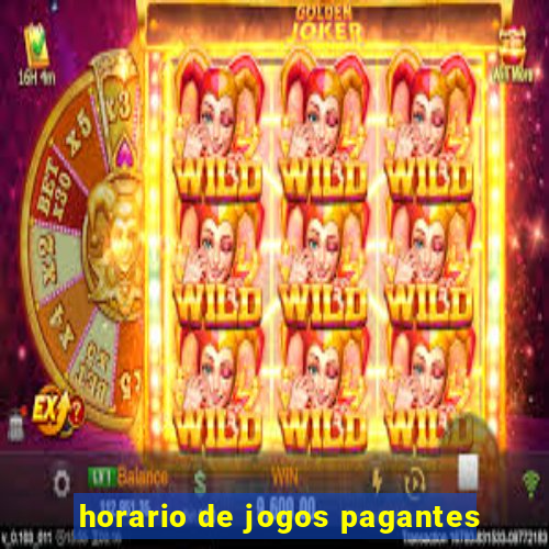 horario de jogos pagantes