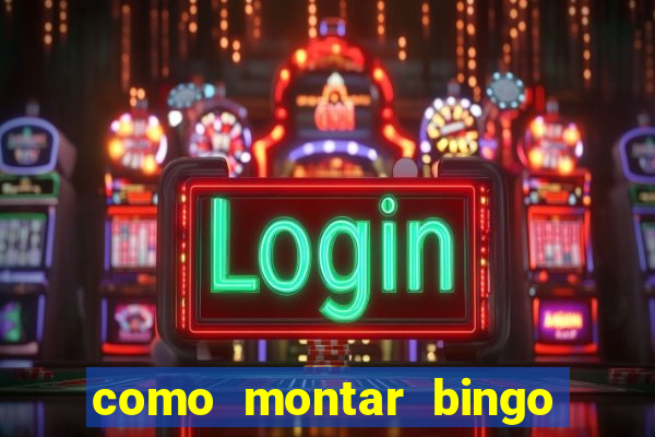 como montar bingo brinquedos toia