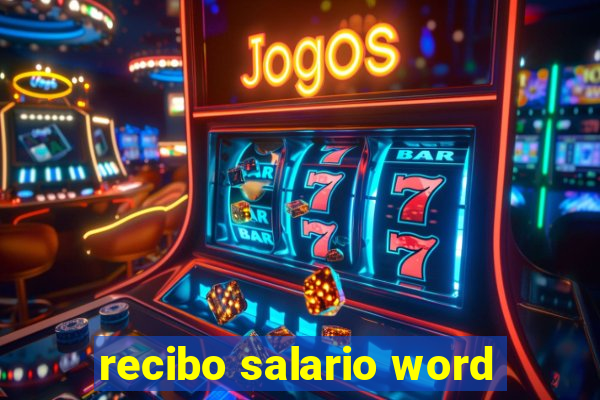 recibo salario word