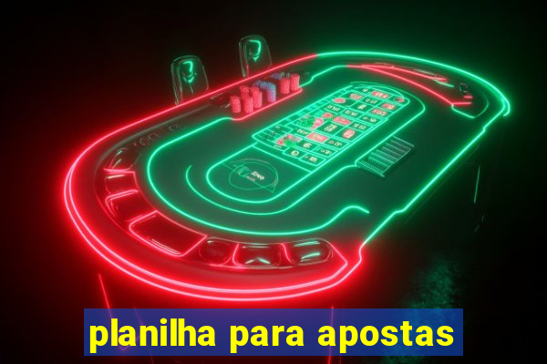 planilha para apostas