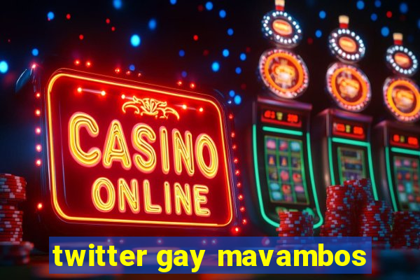 twitter gay mavambos