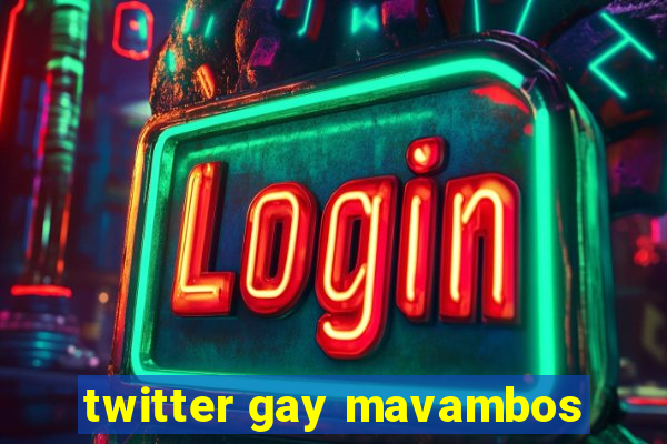 twitter gay mavambos