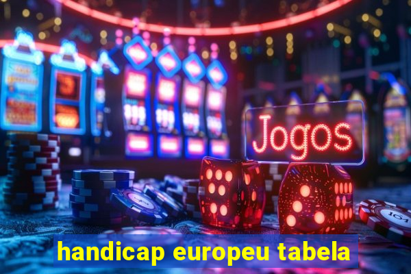 handicap europeu tabela