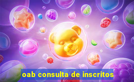 oab consulta de inscritos