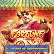 fortune rabbit paga mesmoInformational