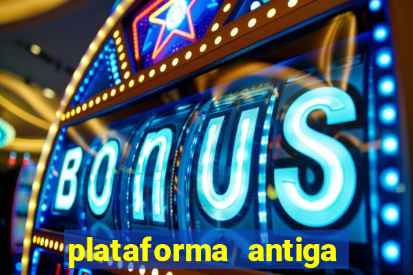 plataforma antiga de jogos