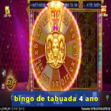 bingo de tabuada 4 ano