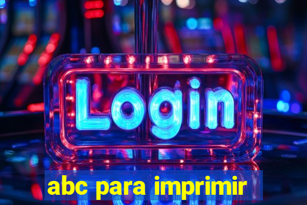 abc para imprimir