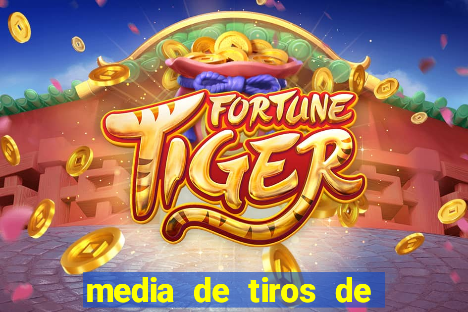 media de tiros de meta por jogo