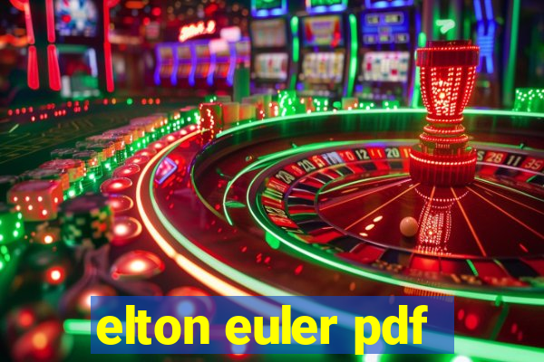 elton euler pdf