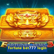 fortune bet777 login