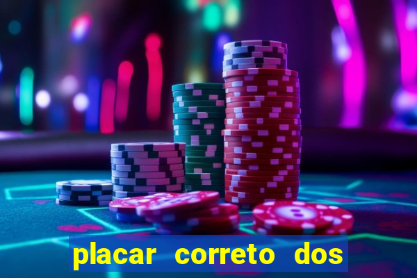 placar correto dos jogos de hoje