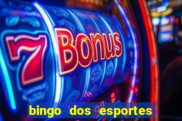 bingo dos esportes para imprimir