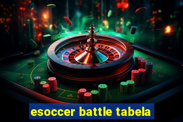 esoccer battle tabela