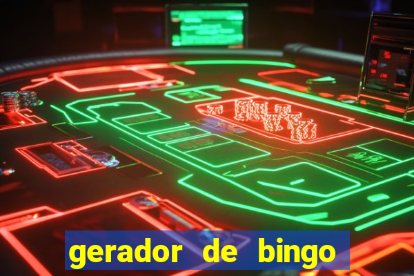 gerador de bingo cha de bebe