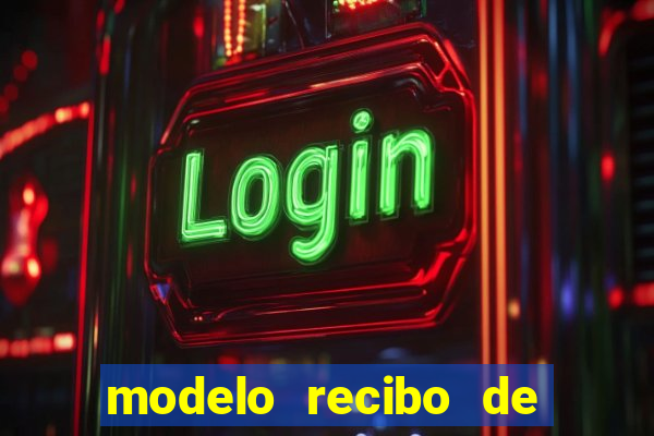 modelo recibo de pagamento word