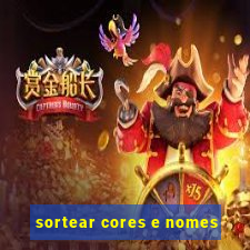 sortear cores e nomes