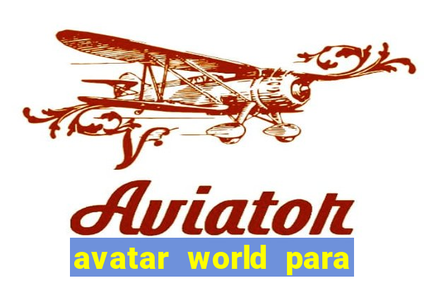 avatar world para colorir e imprimir