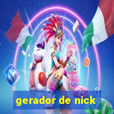 gerador de nick