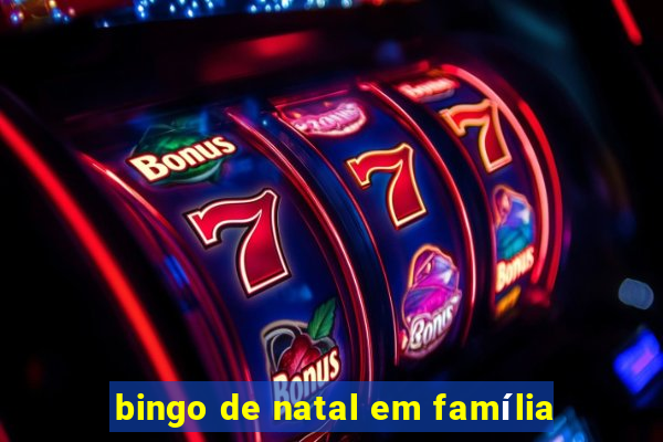 bingo de natal em família