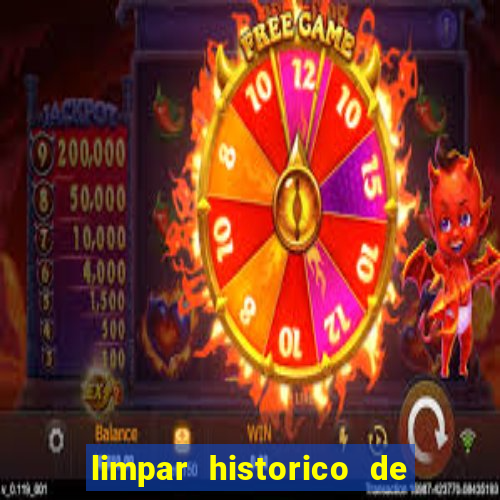 limpar historico de apostas bet365