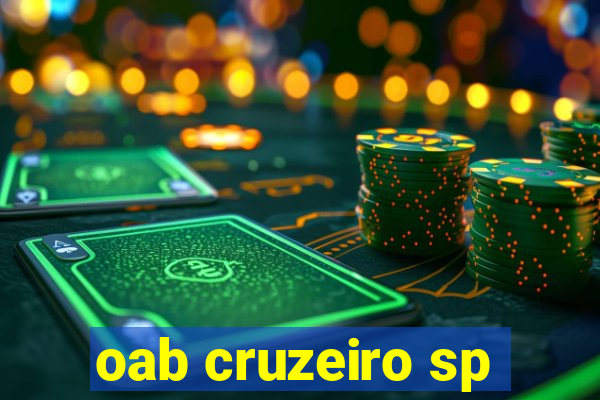 oab cruzeiro sp