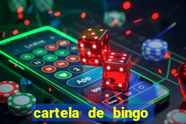 cartela de bingo cha de panela