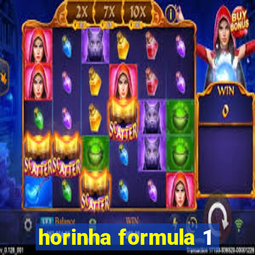 horinha formula 1