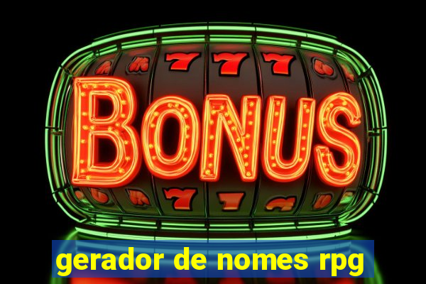 gerador de nomes rpg