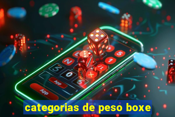 categorias de peso boxe