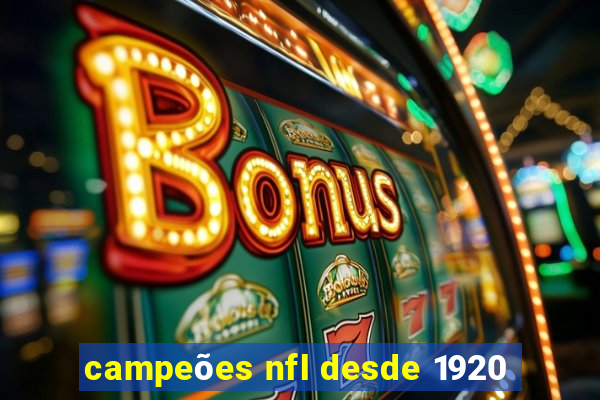 campeões nfl desde 1920