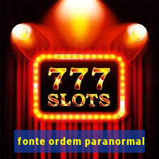 fonte ordem paranormal