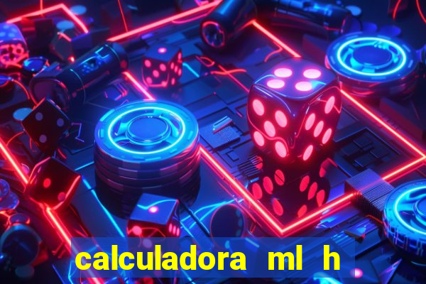 calculadora ml h para mcg kg min