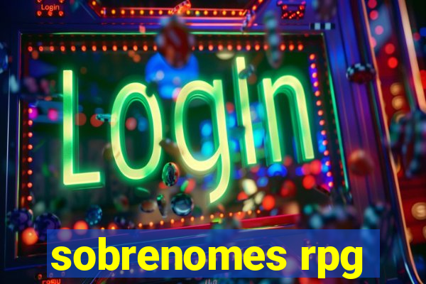 sobrenomes rpg