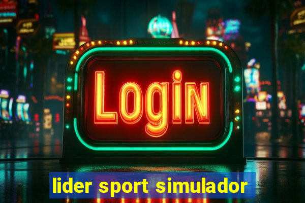 lider sport simulador